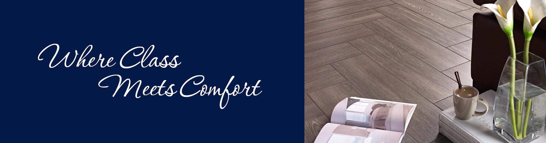 Hardwood. Where class meets comfort.