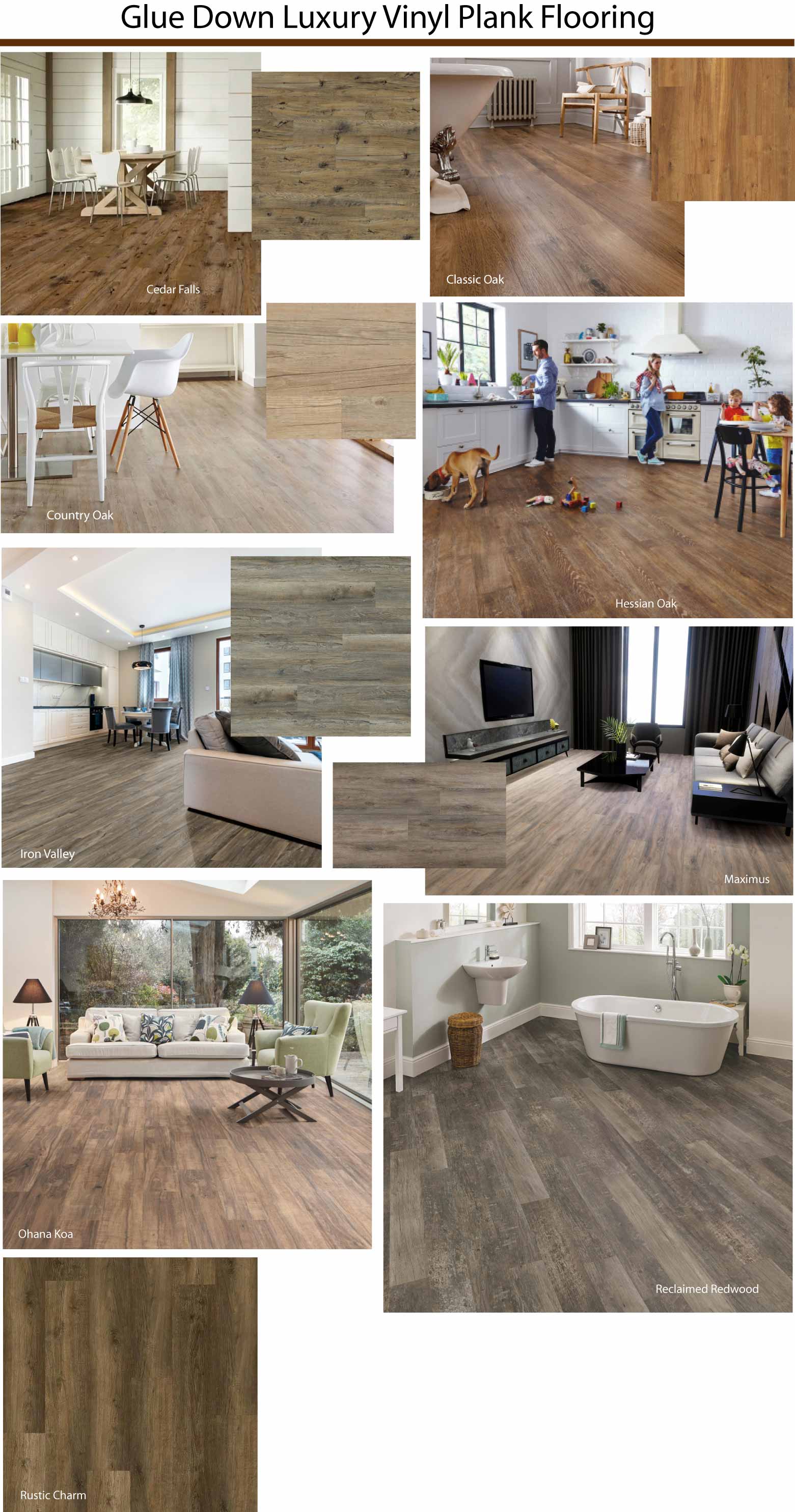 Luxury vinyl plank flooring. Luxury vinyl adds waterproof protection to durable good looks and versatility. In-Stock NOW plus save up to 60% in Wecker's Flooring Center's warhouse.