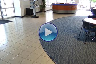 Commercial flooring by Abbey Carpet & Floor at Apple Honda.