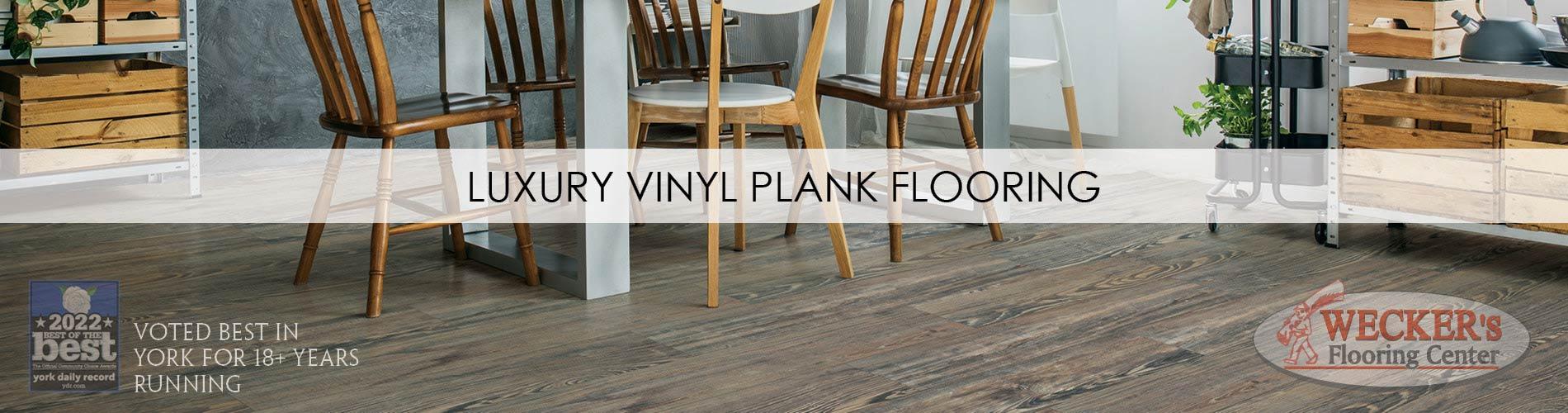 Luxury vinyl plank flooring