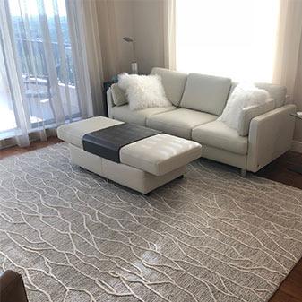 Rug install by Abbey Carpet of Naples