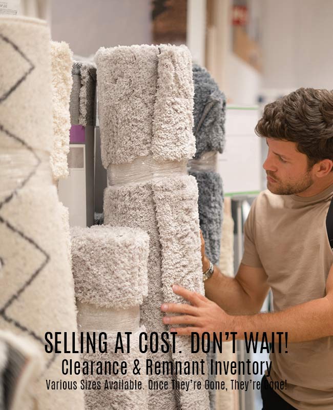Selling at cost for clearance and remnant inventory! Don't wait! Once they're gone, they're gone!