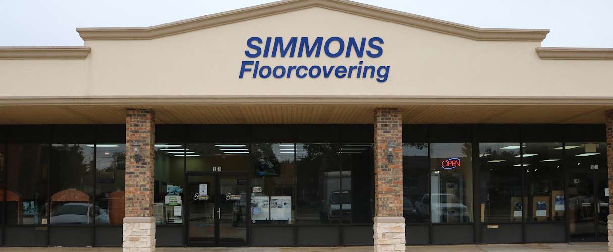 Simmons Floor Covering showroom in Denton, TX.