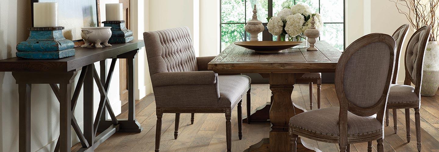 Rustic barnwood flooring designs