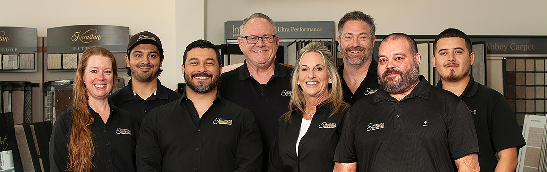 Simmons Floor Covering group staff photo