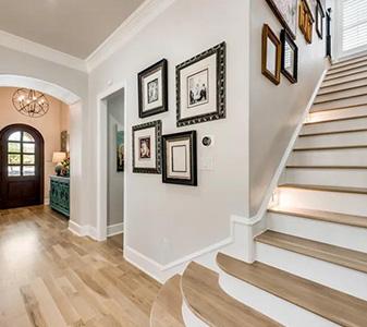 Hardwood flooring project by Simmons Floor Covering Abbey Design Center located in Denton, TX