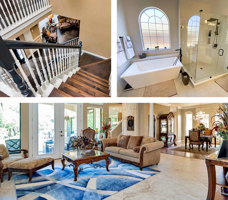 Simmons Floor Covering Custom Projects Collage