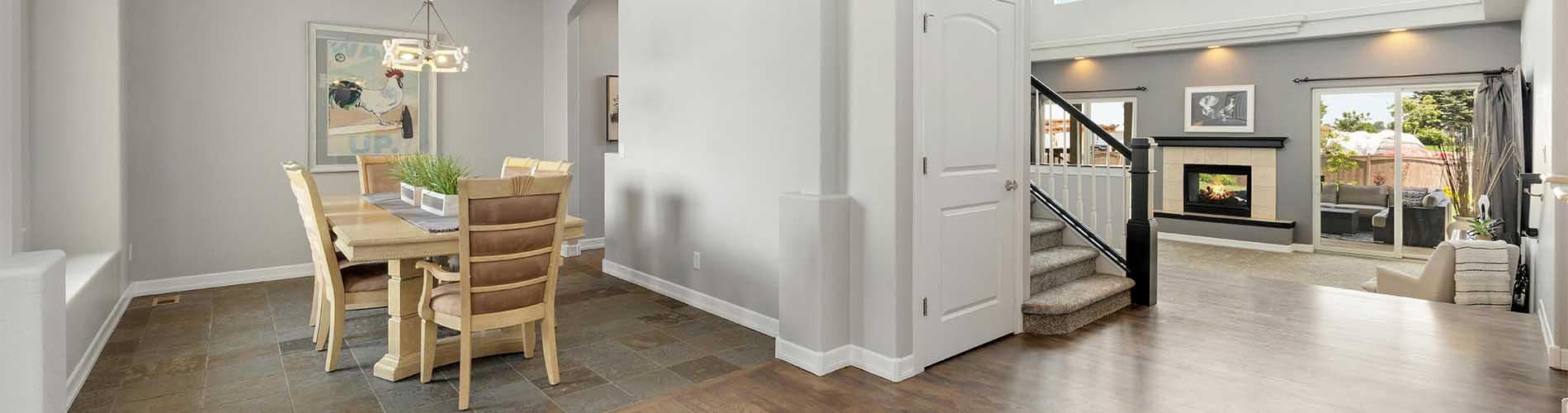 Home remodel bright and airy hardwood tile