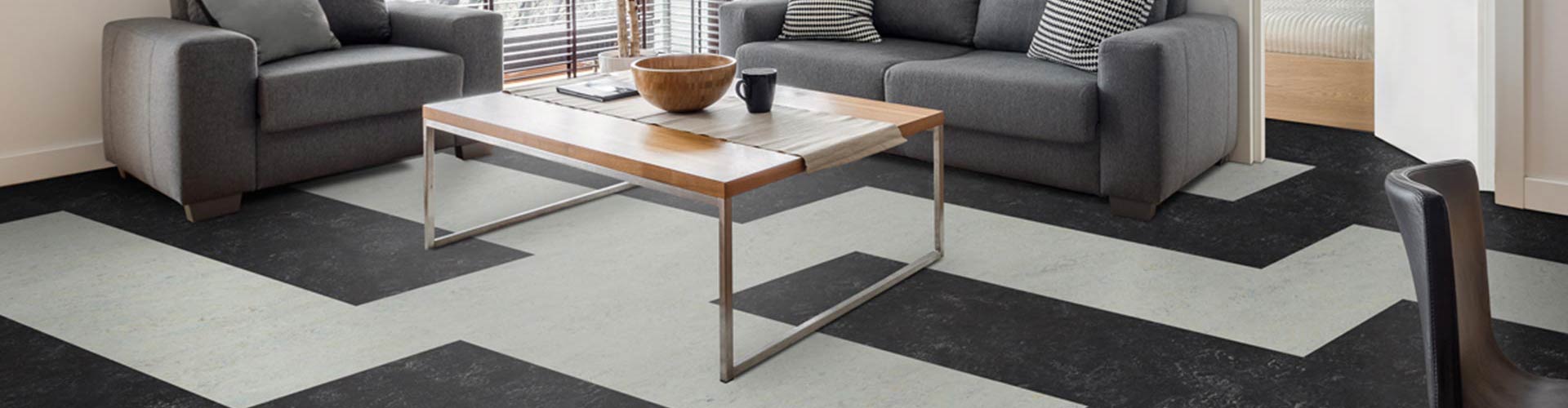 Eco-friendly marmoleum flooring