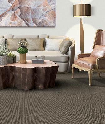 Wool carpet room scene